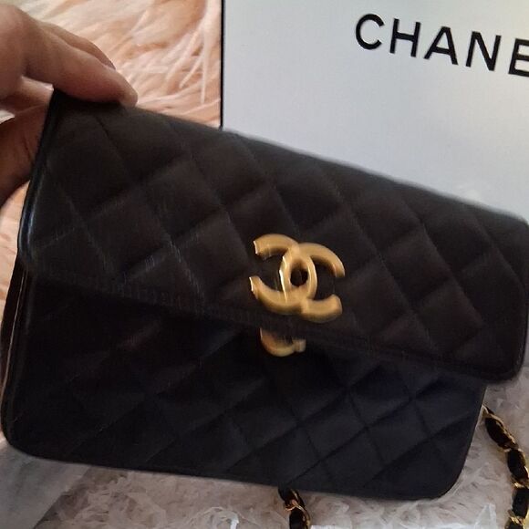 Authentic Chanel Mini Black Quilted Crossbody Bag - Picture 13 of 17